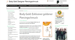 Desktop Screenshot of body-gold.de