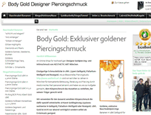 Tablet Screenshot of body-gold.de